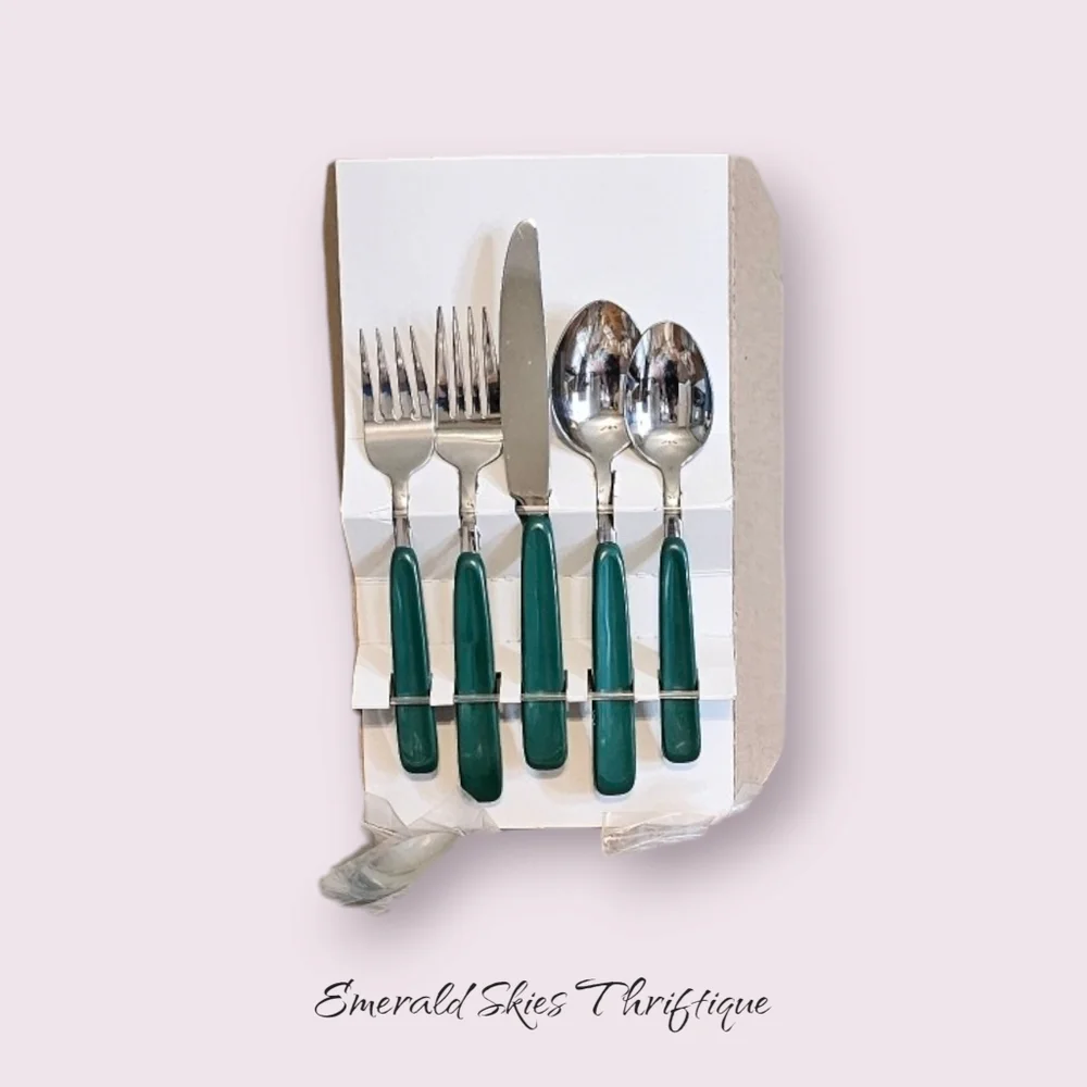 Vintage Oneida color trends silverware new.